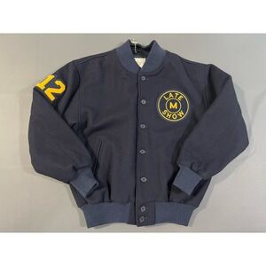 Golden Bear 2012 Late Show David Letterman Wool Varsity Jacket Made USA Size L